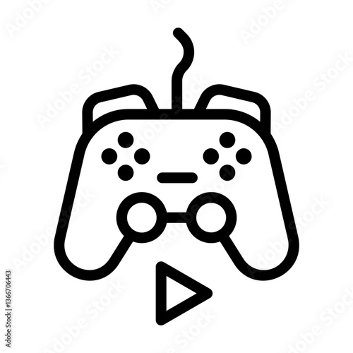 play Line Icon