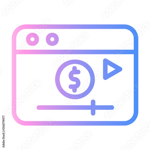 donate Line Gradient Icon