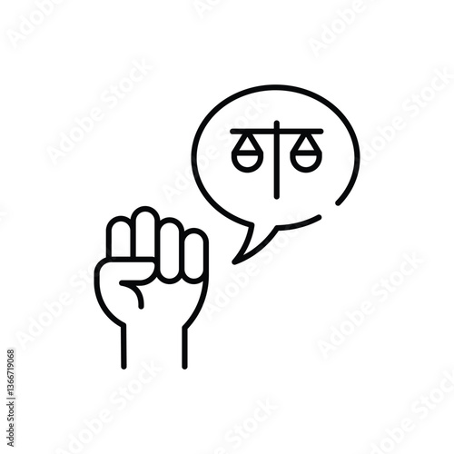 Activism  Vector icon