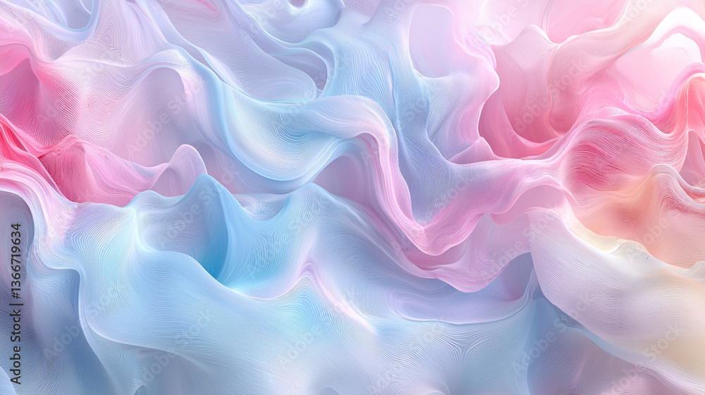 Fototapeta premium Abstract flowing pastel colors