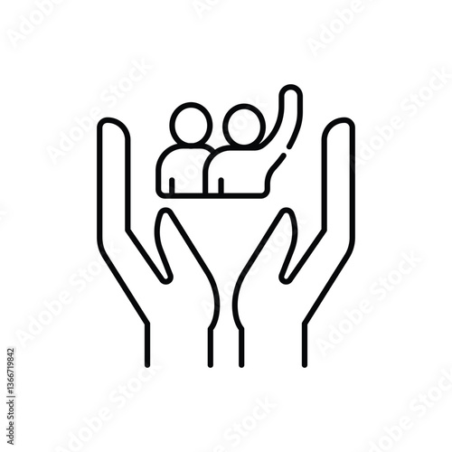 Refugee Right Vector icon