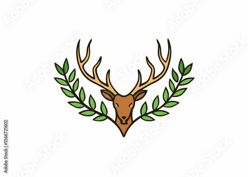 Cute Cartoon Reindeer in Christmas Sweater – Vector Illustration, Clipart & Line Art, ute Christmas reindeer in a festive sweater – vector illustration, perfect for digital products & prints.