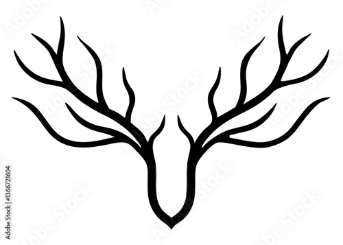 Cute Cartoon Reindeer in Christmas Sweater – Vector Illustration, Clipart & Line Art, ute Christmas reindeer in a festive sweater – vector illustration, perfect for digital products & prints.