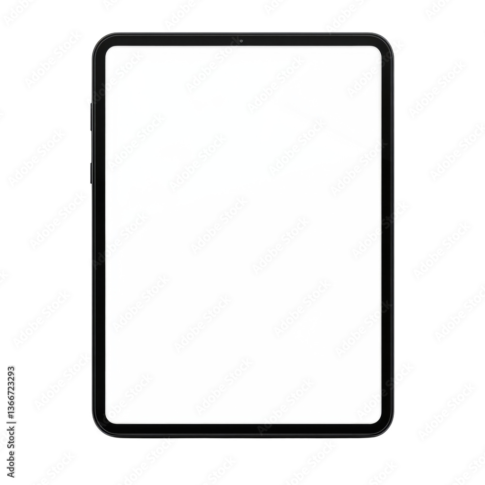 Modern Black Tablet Mockup Blank Screen Modern Black Tablet Mockup Blank Screen