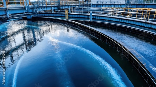 Wallpaper Mural A large-scale wastewater treatment plant with advanced filtration systems. Torontodigital.ca