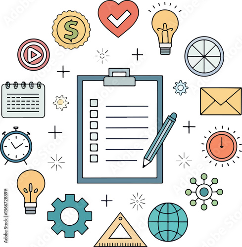 Text Elements Icons Set – Vector Symbol Template for Graphic & Web Design