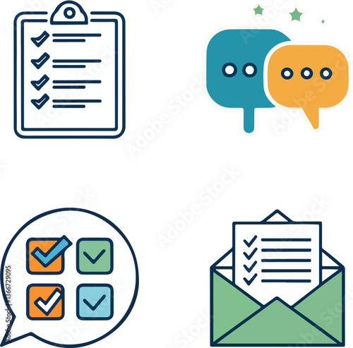  Text Elements Icons Set – Vector Symbol Template for Graphic & Web Design