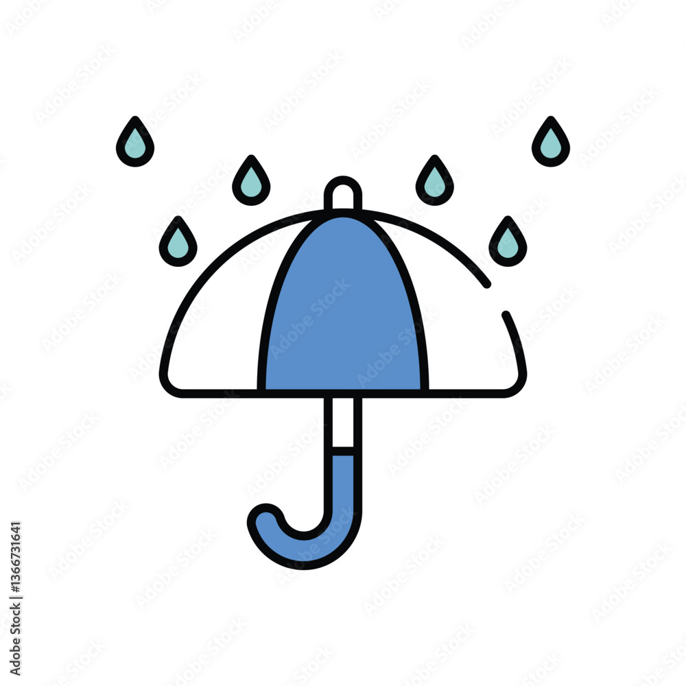 Keep Dry vector icon stock illustration Keep Dry vector icon stock illustration