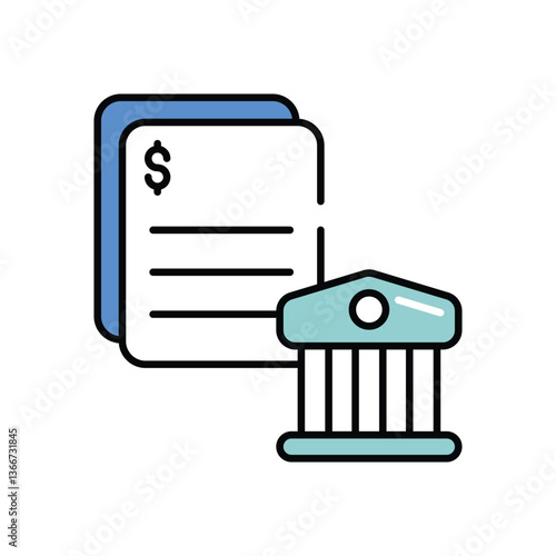 Statment vector icon stock illustration