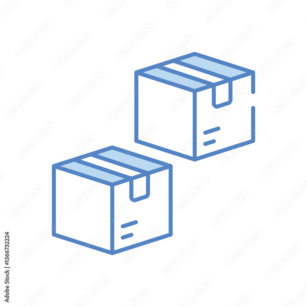 Delivery Box vector icon stock illustration Delivery Box vector icon stock illustration