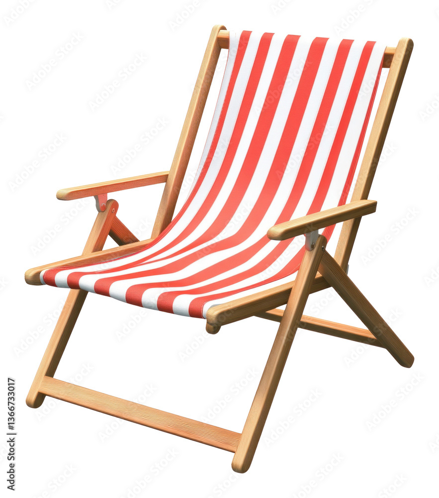 PNG Deck beach chair furniture striped stripes.