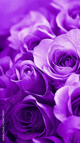 Vibrant Purple Rose: A Macro Floral Celebration of Nature's Beauty