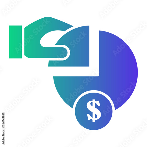 down payment Gradient icon