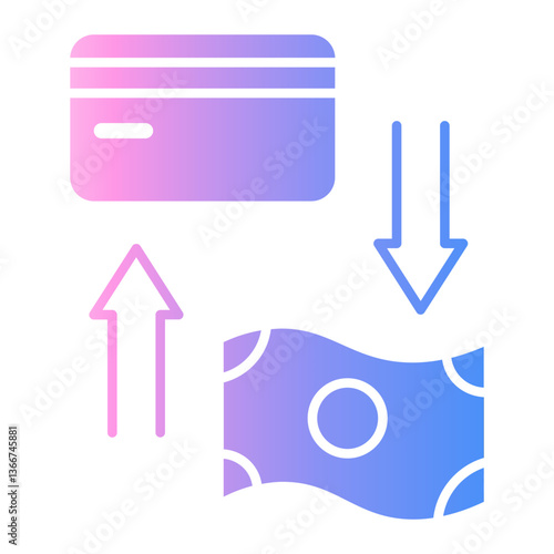 merchant cash advance Gradient icon