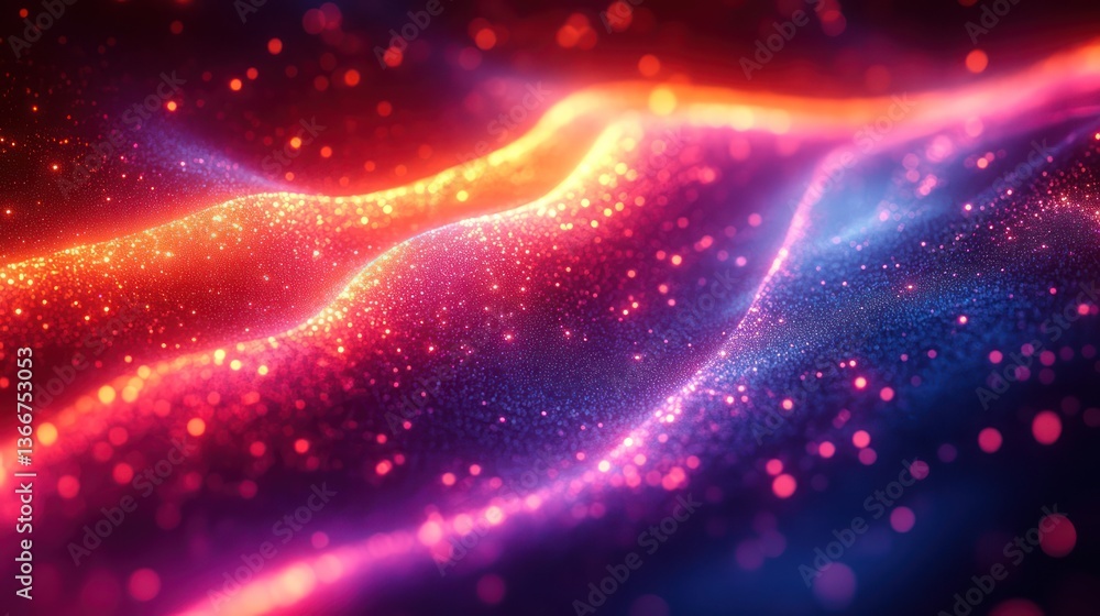 High-energy neon wave patterns creating dynamic abstract movement High-energy neon wave patterns creating dynamic abstract movement