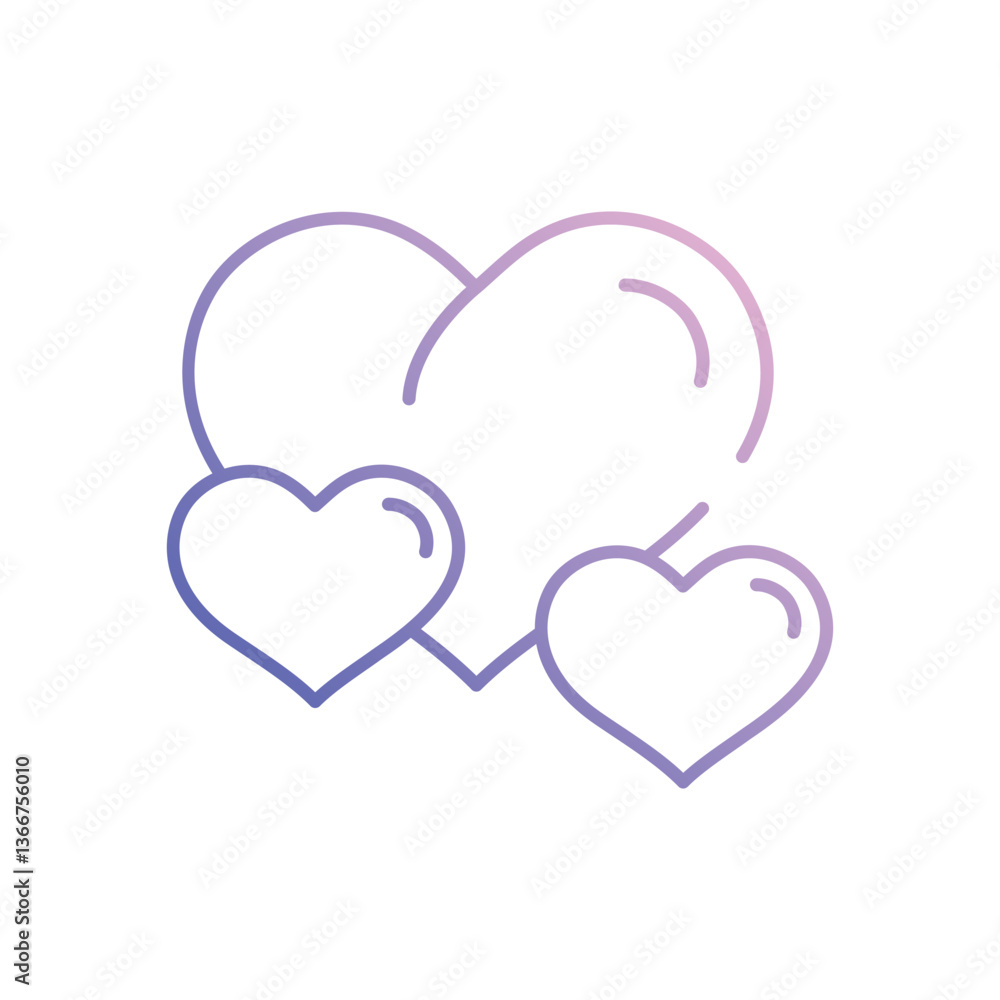 Heart vector icon stock illustration Heart vector icon stock illustration