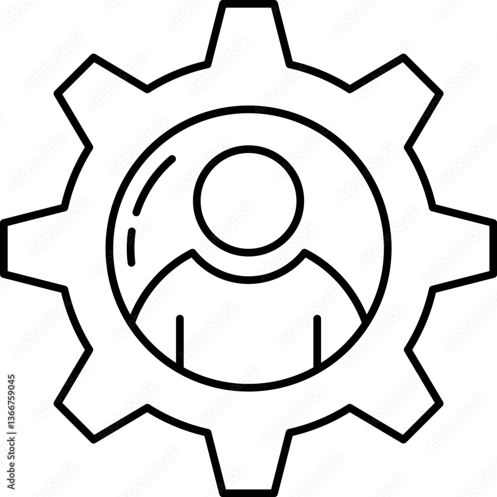 administrator Illustration on a white background. administrator Illustration on a white background.