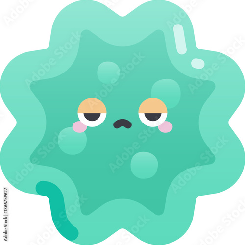 bacterium Illustration on a white background.