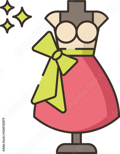 couture Illustration on a white background.