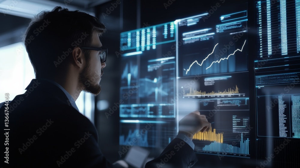 A digital asset manager designing AI enhanced wealth management tools for crypto investors, futuristic financial lab with real-time asset data, High-tech style A digital asset manager designing AI enhanced wealth management tools for crypto investors, futuristic financial lab with real-time asset data, High-tech style