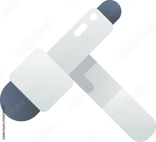 reflex hammer Illustration on a white background.