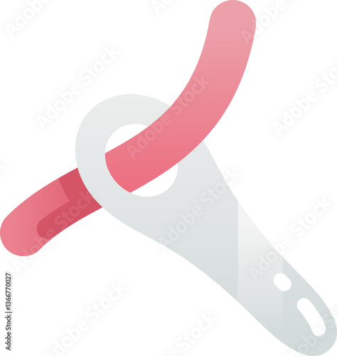 suture Illustration on a white background.