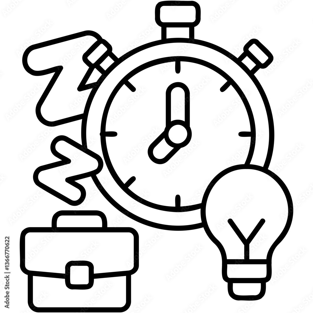 Time Awareness Icon Time Awareness Icon