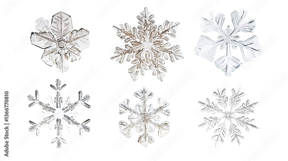 Vector set of floral elements with snowflakes and winter decorations for a festive holiday design Vector set of floral elements with snowflakes and winter decorations for a festive holiday design