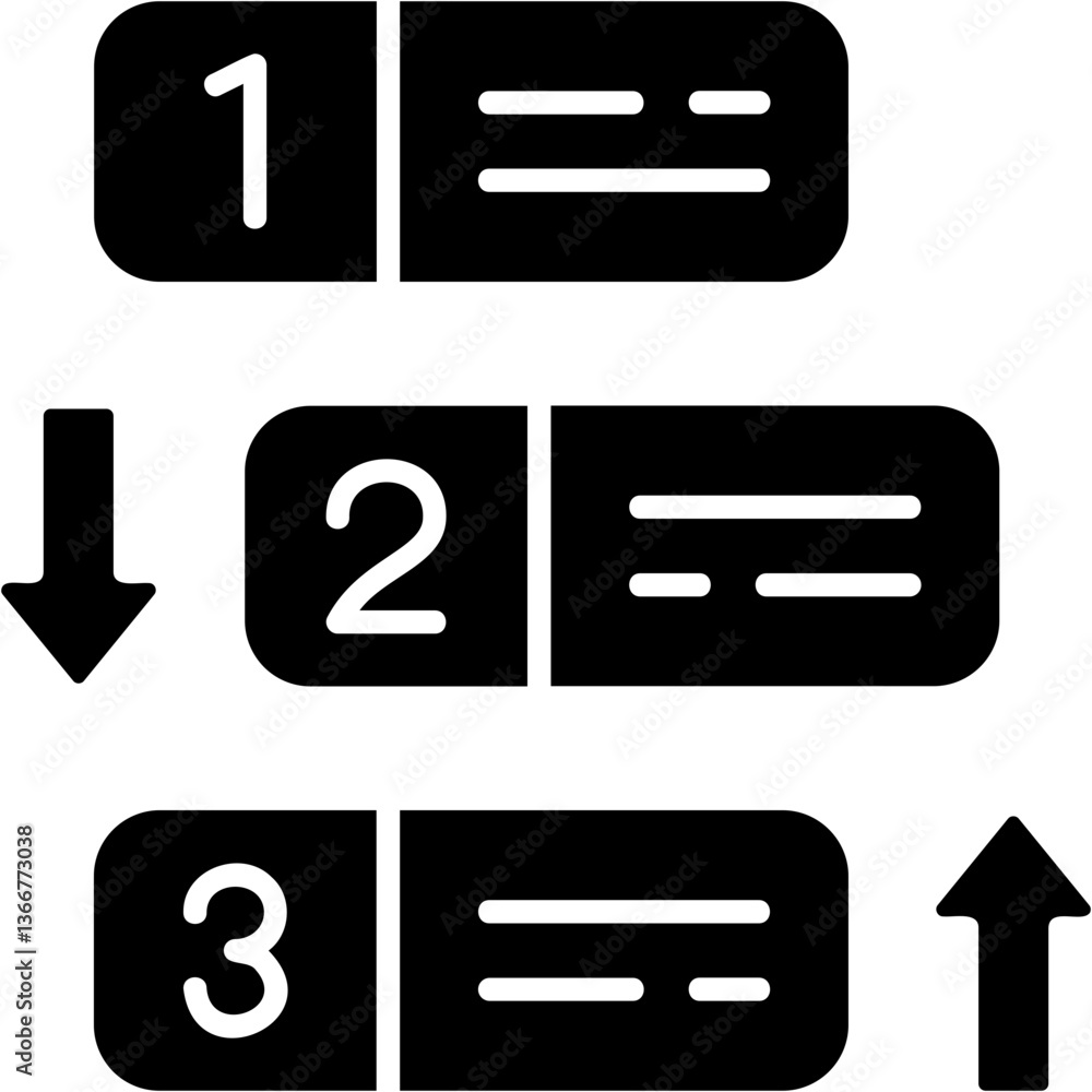 Obraz premium Prioritization Icon