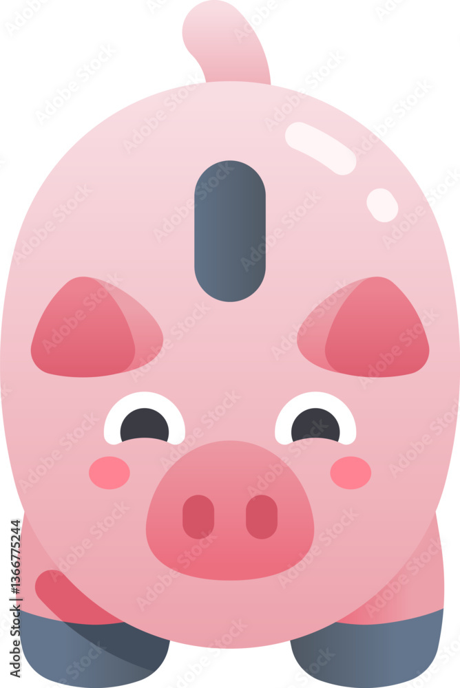 piggy bank Illustration on a white background. piggy bank Illustration on a white background.