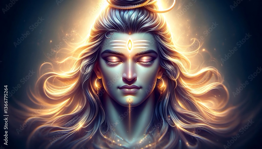 Divine Cosmic Energy of Lord Shiva – Mystical Hindu God. Divine Hindu Lord Shiva – Tranquil Meditation ,Hindu Religious Art ,Cosmic Hindu Deity Lord Shiva ,meditation and Hinduism themes Divine Cosmic Energy of Lord Shiva – Mystical Hindu God. Divine Hindu Lord Shiva – Tranquil Meditation ,Hindu Religious Art ,Cosmic Hindu Deity Lord Shiva ,meditation and Hinduism themes