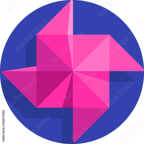 pinwheel Illustration on a white background.