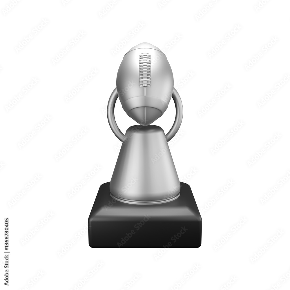 3D Football Championship Silver Trophy 3D Football Championship Silver Trophy