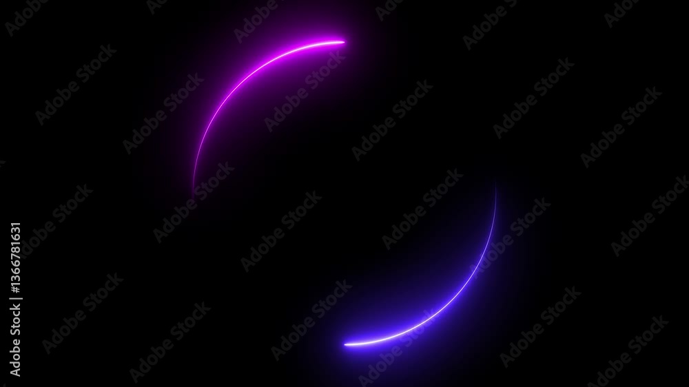 Neon Pink And Blue Cycle Loading Loop Animation Neon Pink And Blue Cycle Loading Loop Animation