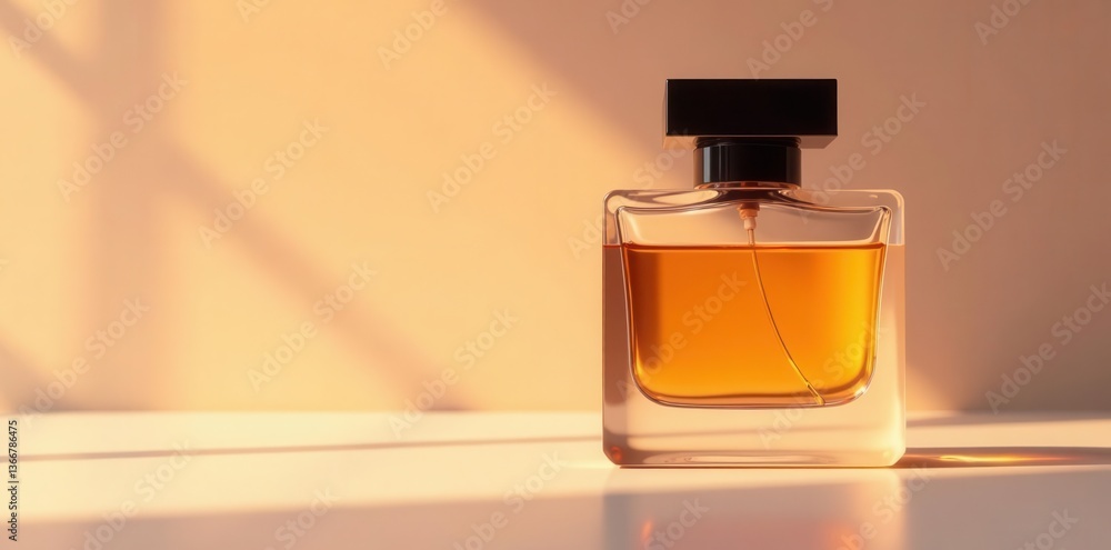 Amber Perfume Bottle in Soft Light A Still Life of Elegance and Fragrance Amber Perfume Bottle in Soft Light A Still Life of Elegance and Fragrance