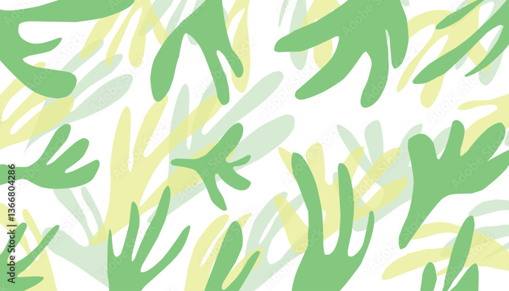 Naklejka premium Floral patterns two tone (20241114094725).eps