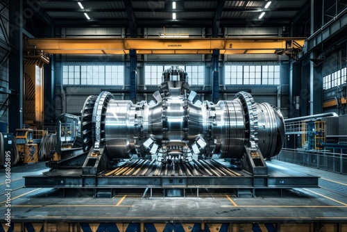 Wallpaper Mural Precision engineering showcased in a steam turbine Torontodigital.ca