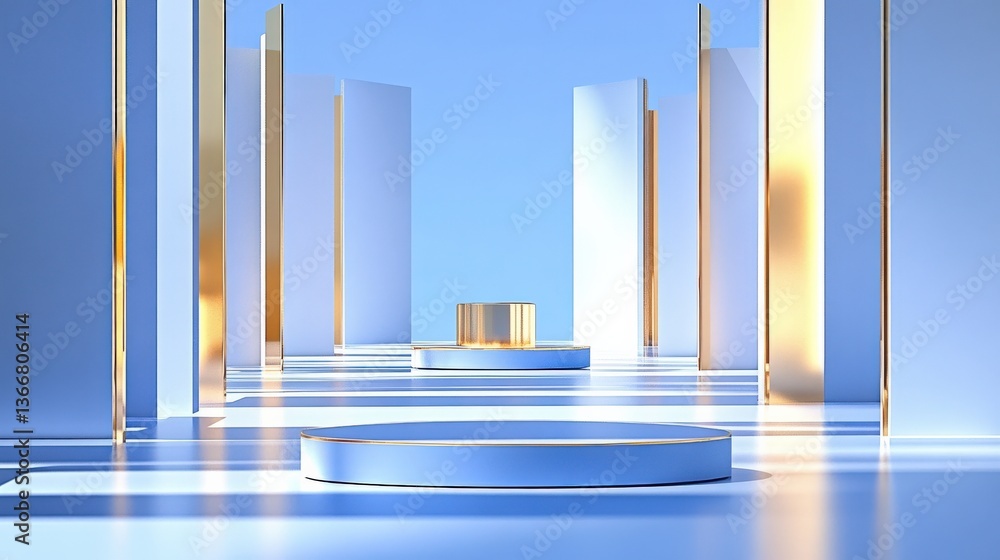 Obraz premium Abstract Minimalist Product Showcase