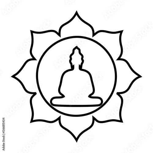 vesak day black and white