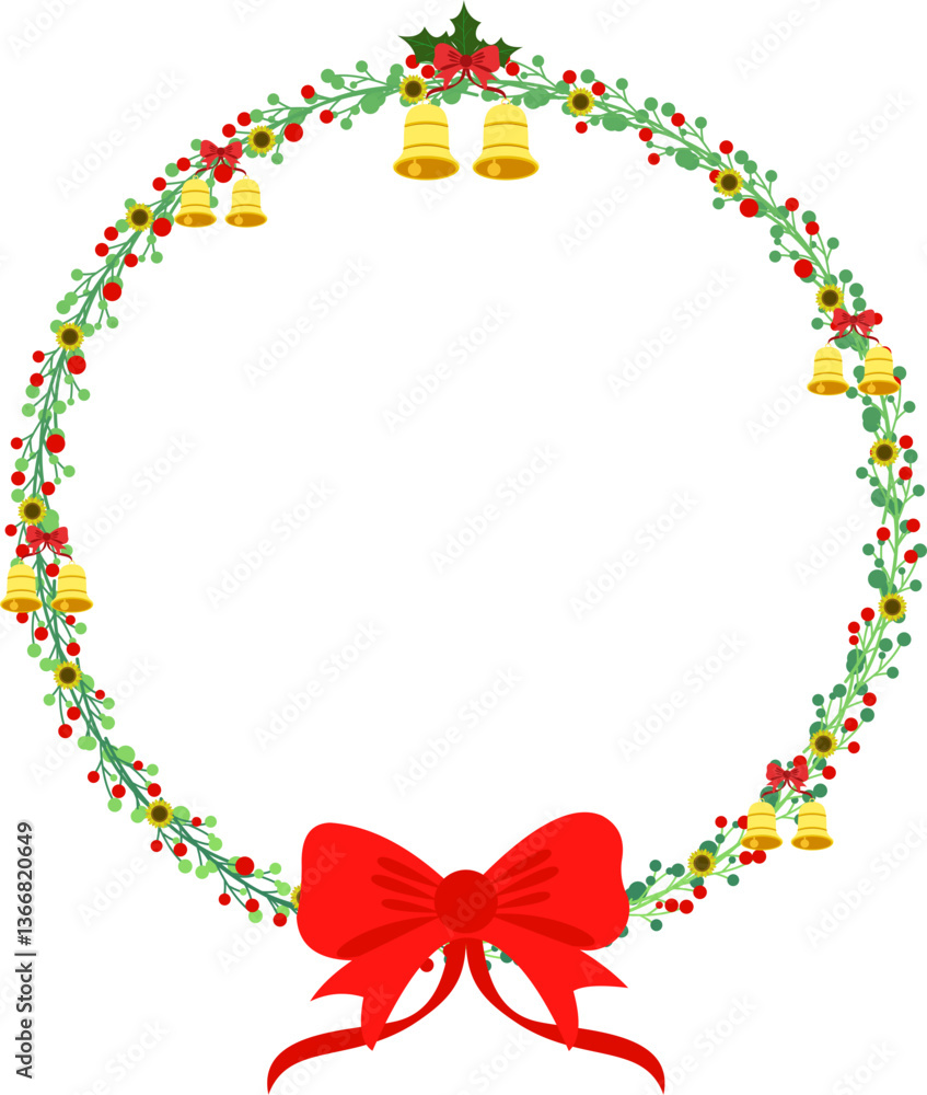 Obraz premium Christmas Wreath Decoration