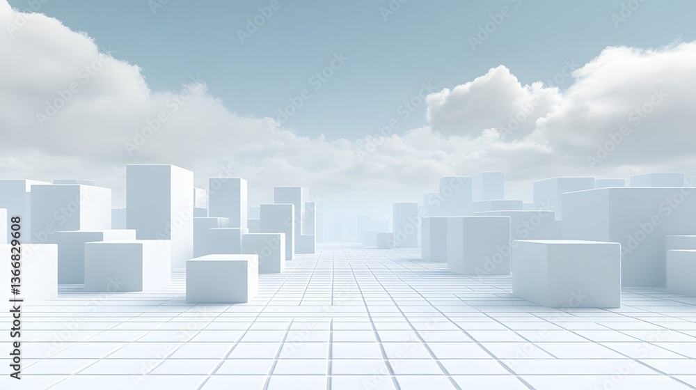 A minimalist and modern cityscape with towering glass and concrete buildings against a bright cloud filled sky creating a dynamic and innovative business background A minimalist and modern cityscape with towering glass and concrete buildings against a bright cloud filled sky creating a dynamic and innovative business background
