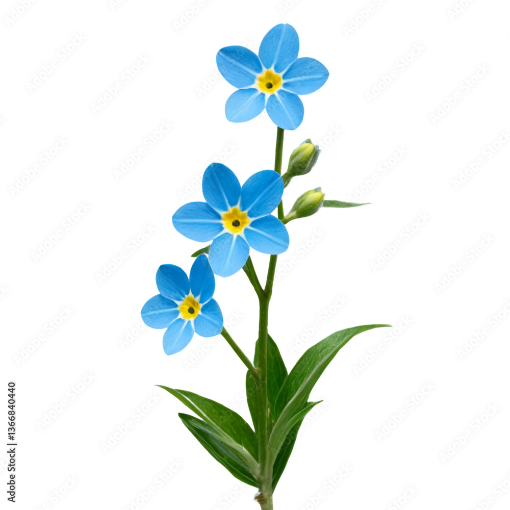 Naklejka premium forget me not flowers