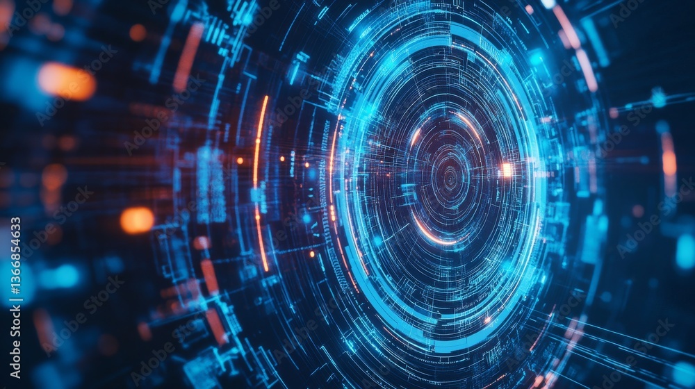 A cybersecurity engineer developing AI powered threat detection in a control room, futuristic security hub with real-time attack monitoring, Scientific style A cybersecurity engineer developing AI powered threat detection in a control room, futuristic security hub with real-time attack monitoring, Scientific style