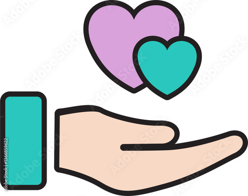 hand free icon vector design