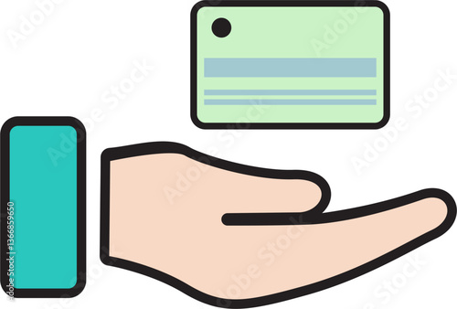 hand free icon vector design
