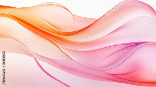 Abstract flowing colors, smooth curves, soft waves, background design, suitable for digital art, website or app