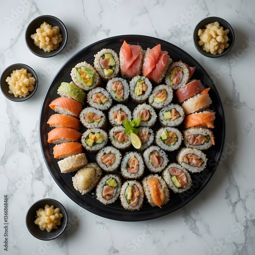Varied sushi