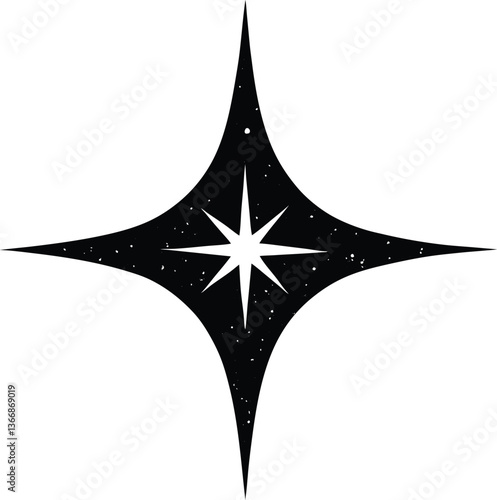 Nautical Compass Star Symbol