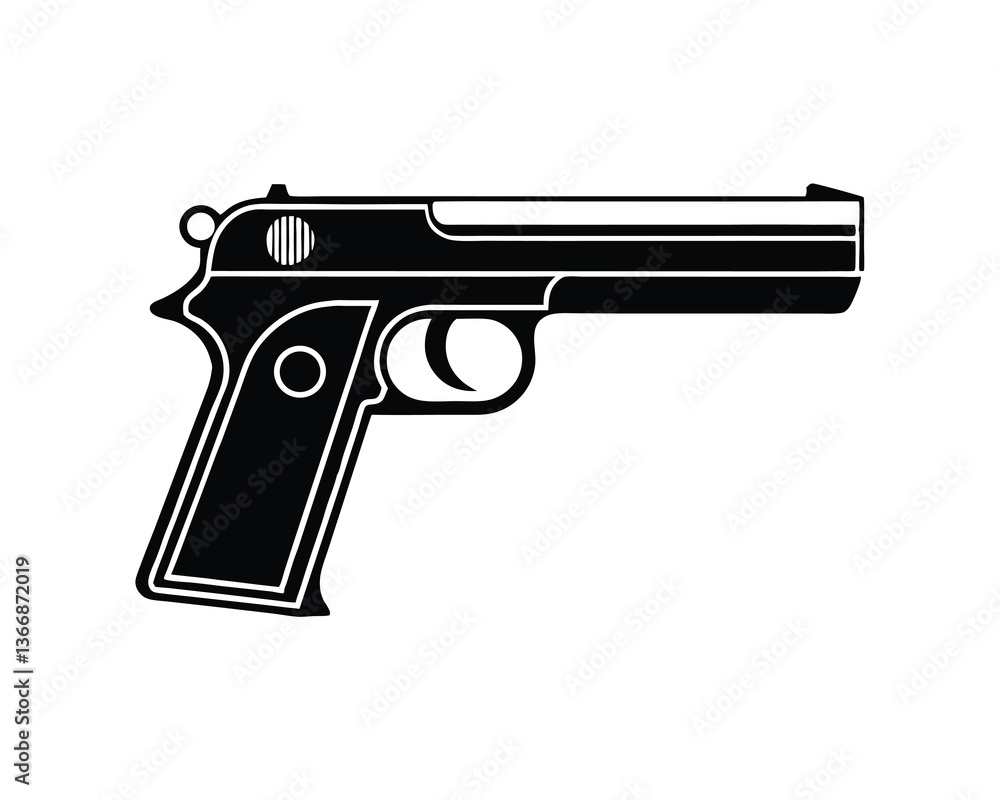 Gun illustration, Gun vector Design Gun illustration, Gun vector Design