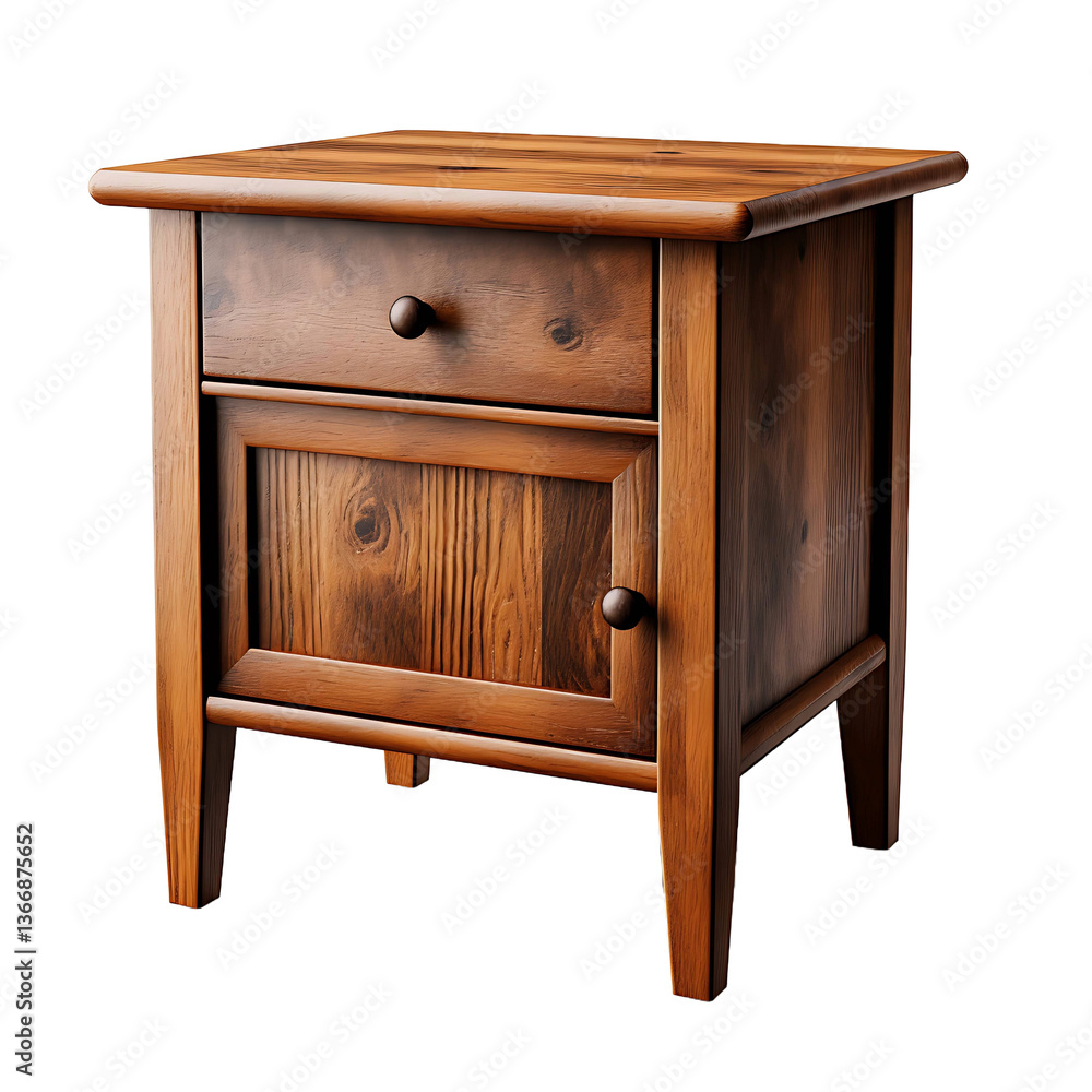 Wood nightstand isolated on transparent background
Wood nightstand isolated on transparent background